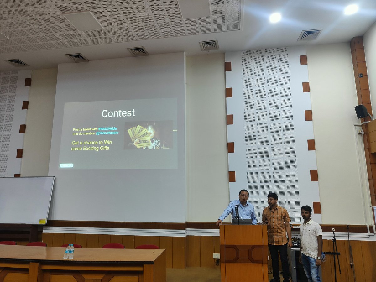 BonoriyaDiary's tweet photo. Attending #Web3Adda at Tezpur University, Organised By @Web3Assam.
Great to see Web 3 Event in Assam.
Assam will rise in IT https://t.co/dwjCNq5jvk