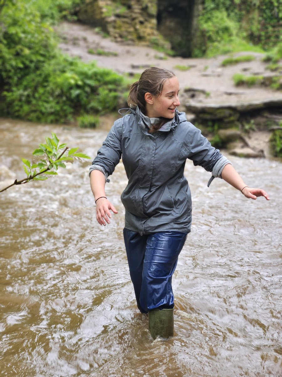 Fair play - absolutely cannot fault their commitment to the cause in this weather! #resilience #geographyfieldwork #leeson23