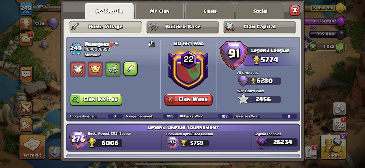 ❤️❤️ 

#ClashOfClans 
#tropphypush