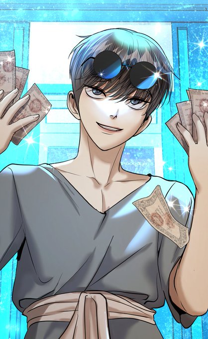 「looking at viewer money」 illustration images(Latest)