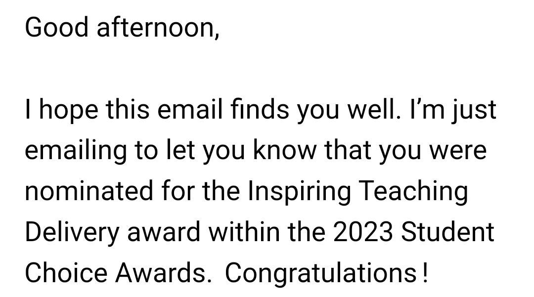 _MRPereira's tweet photo. So lovely to add this UCL Student Choice Awards to this year's accomplishments -- I feel so grateful for being able to do what I love everyday and for being surrounded by lovely students and staff members that inspire me to do more and better !! ☺️👩🏻‍🏫❤️ https://t.co/MYhR4K9xB0