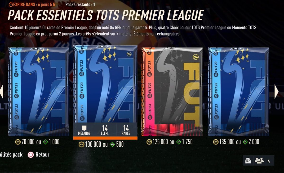 Platinside's tweet photo. 🚨 J'offre la possibilité à 4 personnes d'ouvrir ce pack à 500 points FIFA !

Pour participer c'est très simple, tu likes juste le tweet et je tire au sort dans la journée ! 😀✅ https://t.co/DJ73IeNKbA