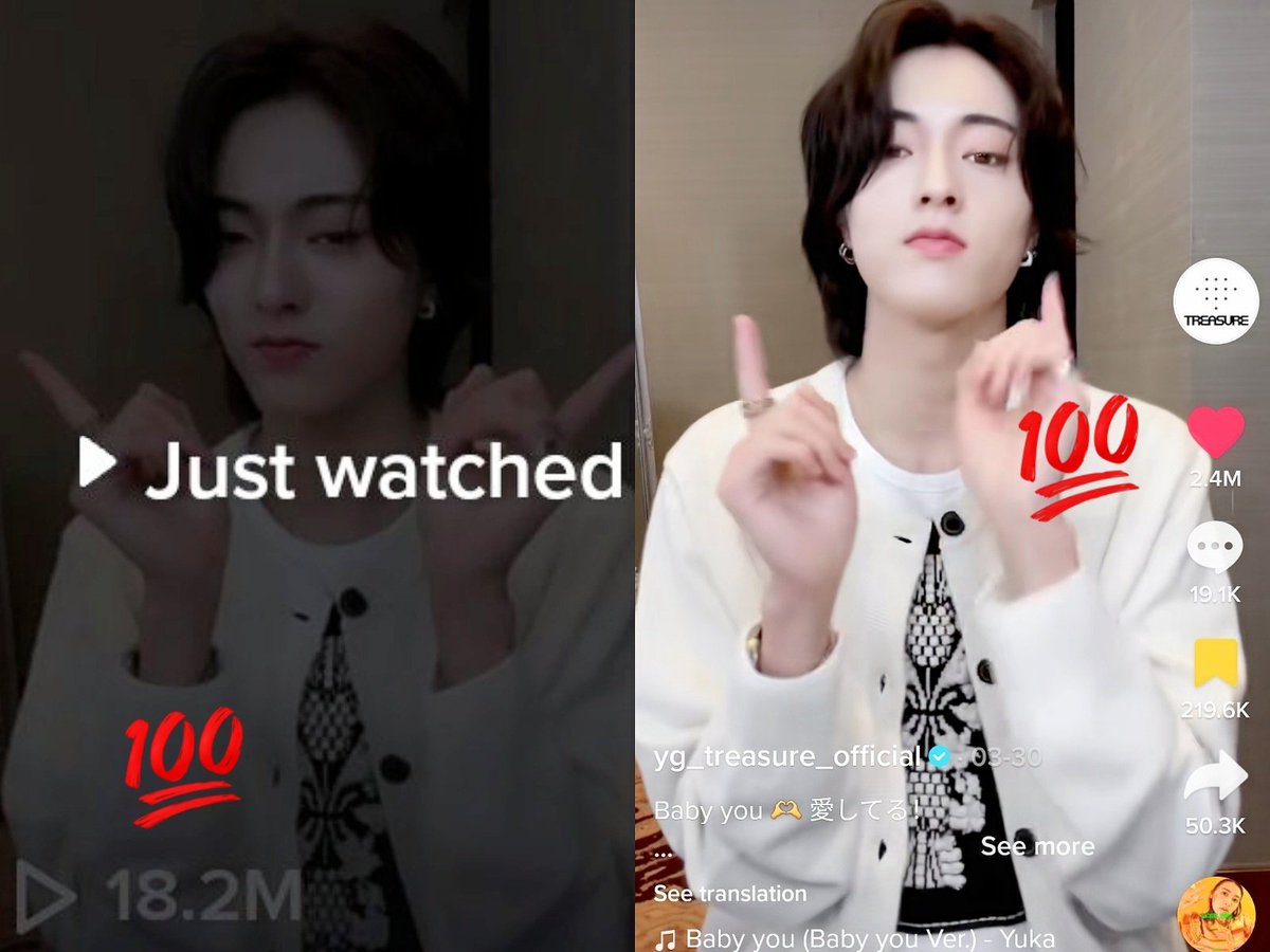 [NEW] #HARUTO making history as the #1st #TREASURE Member to ever surpassed 18 million views and 2.4 million likes alone on their tiktok group account 📈

#하루토 #ハルト #温斗
<a href="/treasuremembers/">TREASURE</a>