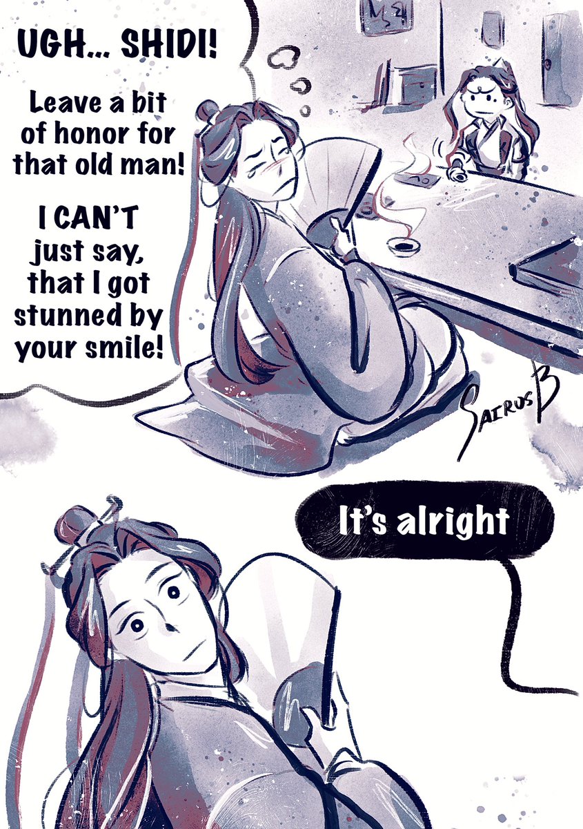 sairusbb's tweet photo. «I want …»    Part  2-3-4/8
Another meeting, another cup of tea.

#liushen #svsss #sairusb https://t.co/2IXFUqZKCi