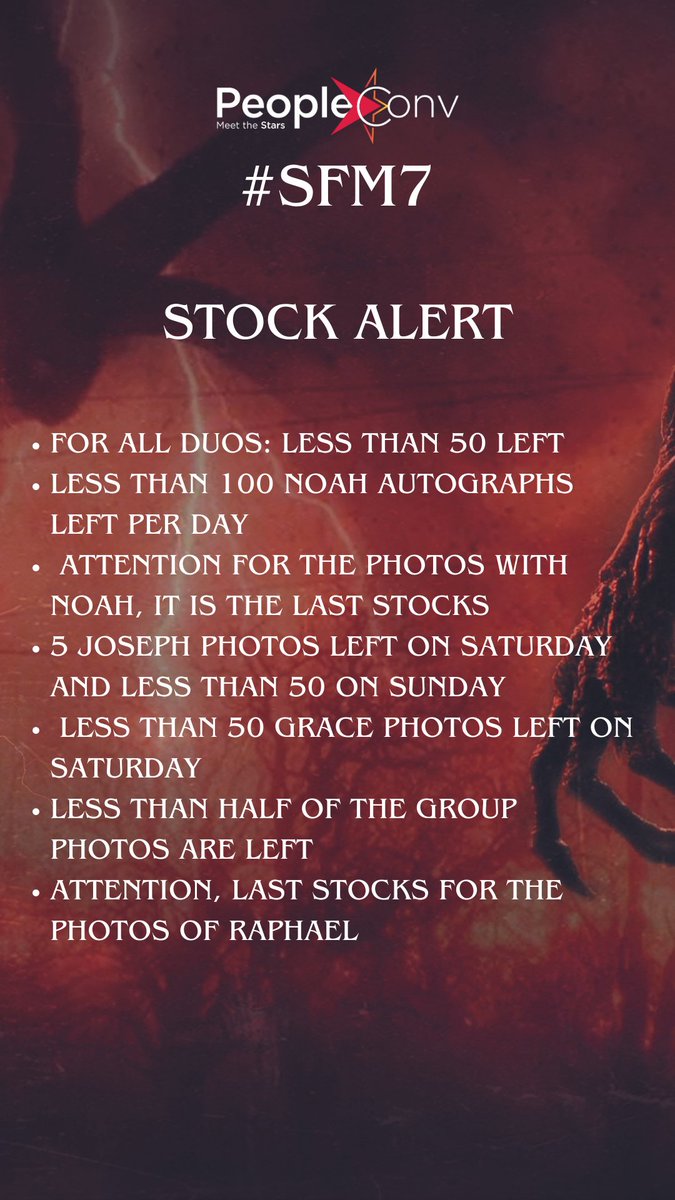 peoplecons's tweet image. #SFM7 | Alerte stock ! // Stock alert 

Tickets : people-convention.com/event/stranger…
