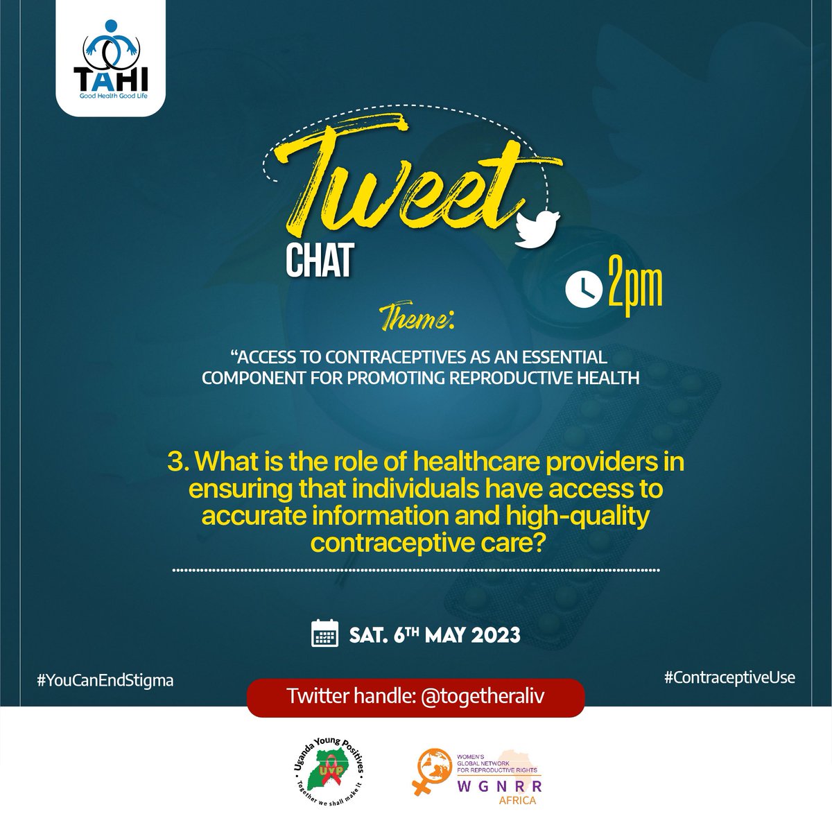 Togetheraliv's tweet image. Question 3. What is the role of healthcare providers in ensuring access to accurate information and high-quality contraceptive care to All People? #YouCanEndStigma #ContraceptiveUse