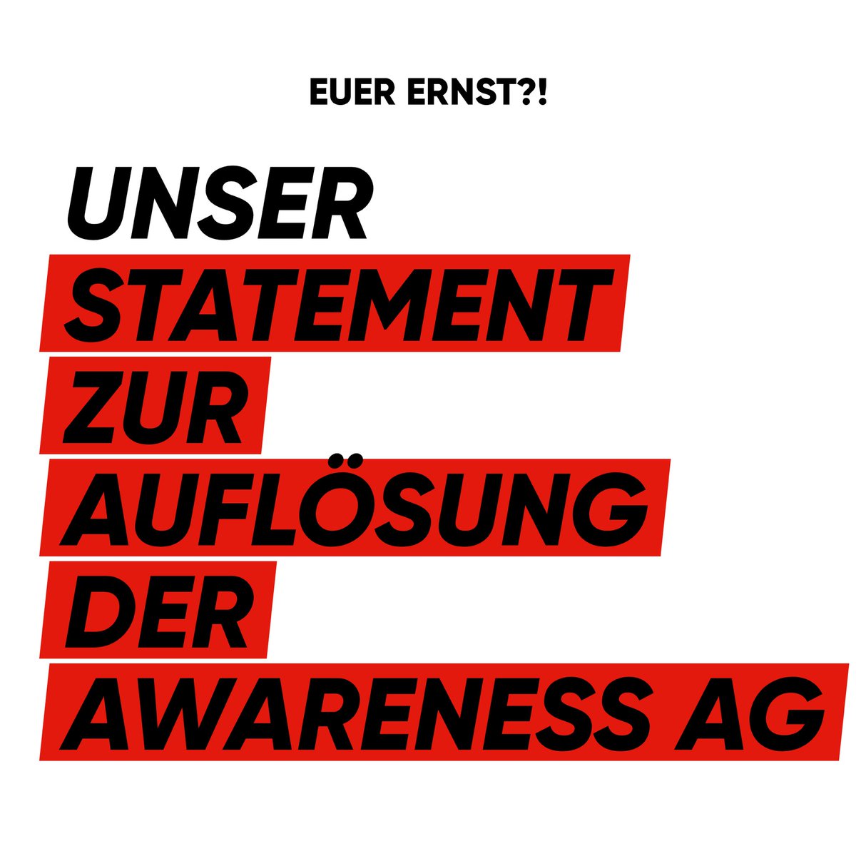 linksjugend_sk's tweet image. Wir sind enttäuscht &amp;amp; sauer!

Laut Informationen gabs wohl nun einen weiteren Antrag - auch von der Person die den Antrag zur Auflösung der AG gestellt hat - das die Auflösung zurückgenommen werden soll. Nun, es ist passiert &amp;amp; das vergisst niemand. Unser Tweet bleibt.
#Awareness