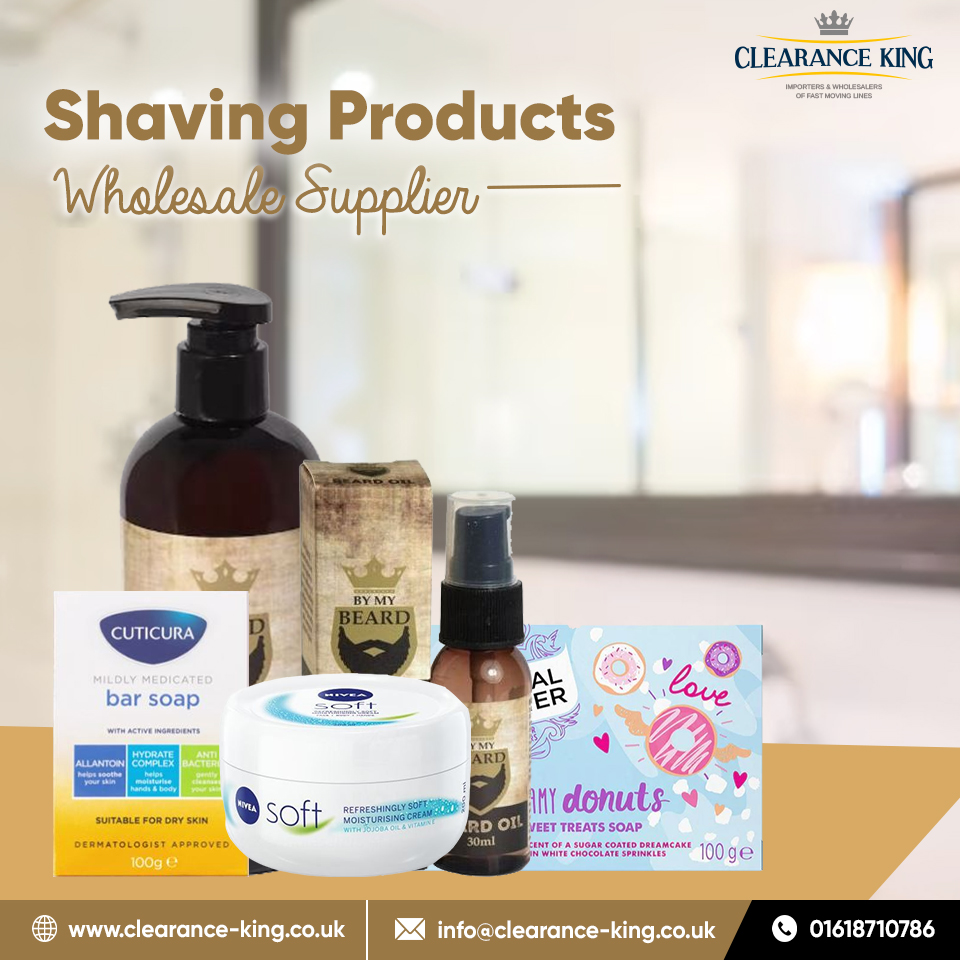 Shaving Products Wholesale Supplier 

✅By My Beard Non-Greasy Beard Oil 
✅Nivea Cream 
 And more. 

For Order,Call at 0161 871 0786
Buy Online clearance-king.co.uk/health-beauty/…

#shavingproducts #shavingaccessories #beardconditioner #beardoil #facemoisturiser #soap #shavingcream