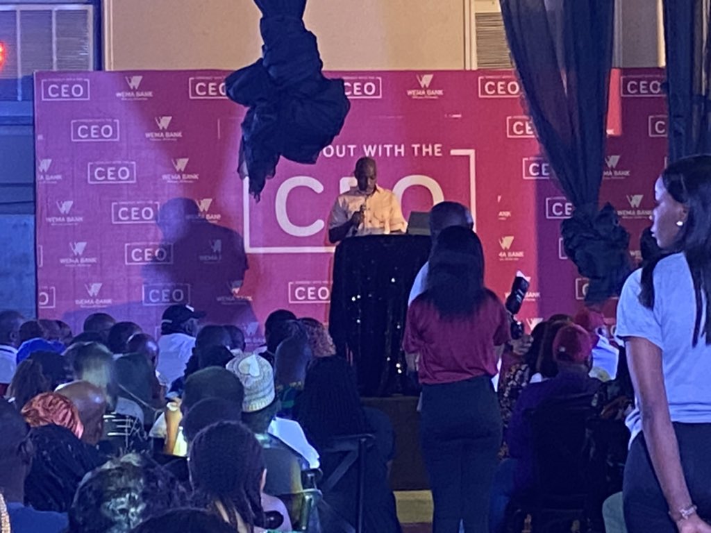 OnAmPage's tweet photo. Wema bank Internal town hall event current ongoing. #Alatat6 #SoundsOfAlat https://t.co/o0qbmy8p77