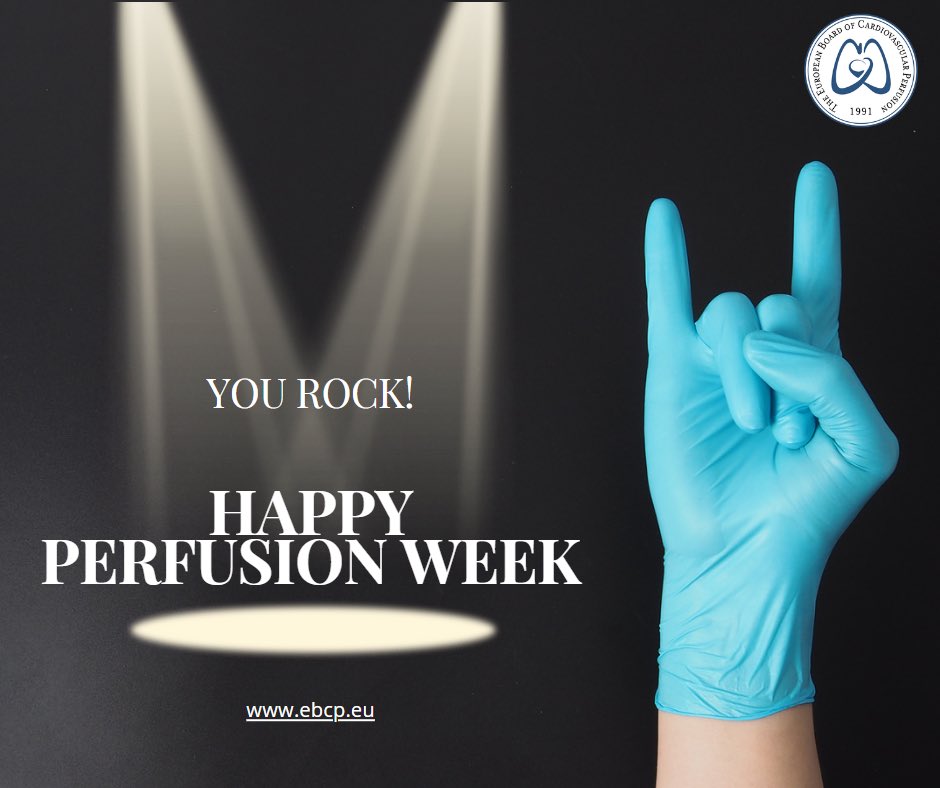 Happy Perfusion Week to all perfusionists out there!
You Rock!
#ebcp #perfusion #perfusionweek
