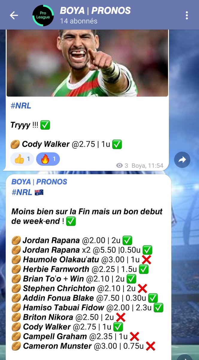 Boya | Pronos tweet media