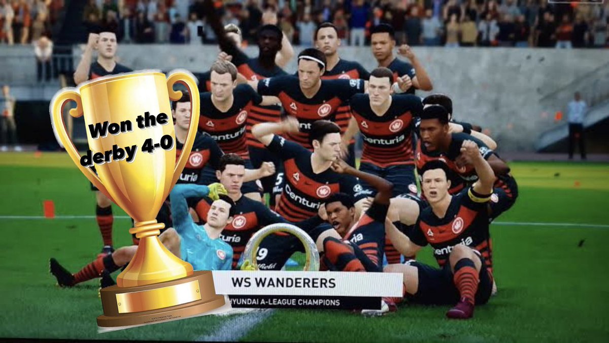 Ahh all better luck next year. Such a good season for @wswanderersfc!! Made the finals an added another trophy to their cabinet. Shame that they’re still in @SydneyFC’s shadow #WSWvSYD