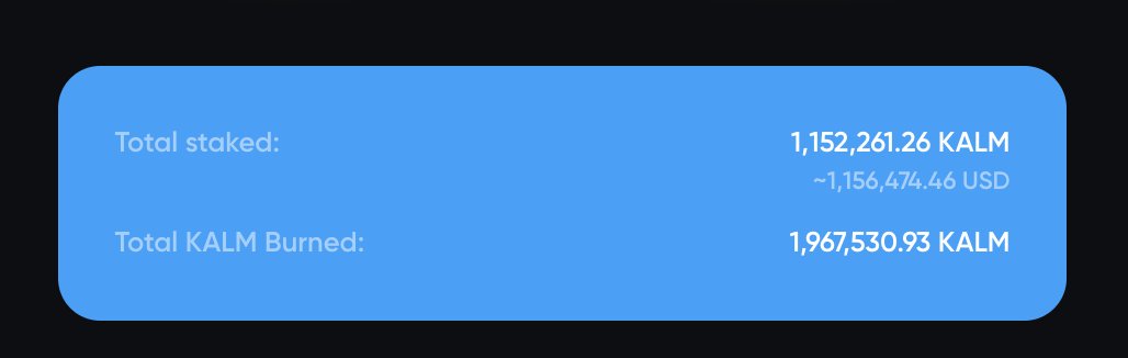 mark_viils's tweet photo. thanks to a good fren i just realized the amount of $kalm burnt is approaching 2M (20%)

we'll prepare $kalm a "special" ultrasound tokenomics update for that day (we now have Beta party and 2M party coming lmao)

DAO will vote and decide the fate of Kalmy sound https://t.co/jGVmx7e1xC