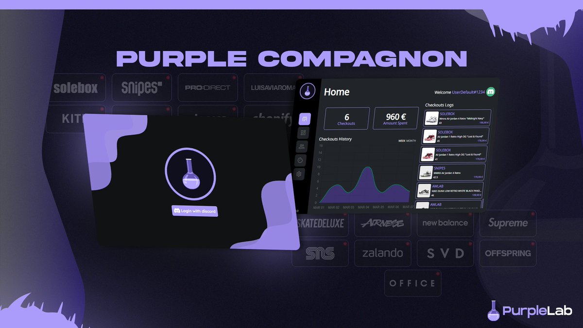 Un script ?

Eh oui, notre script maison est en phase de test et sera disponible pour tous nos membres !

C'est évidemment inclus dans l'abonnement, alors qu'est ce que vous attendez ? 

-> whop.com/purple-lab