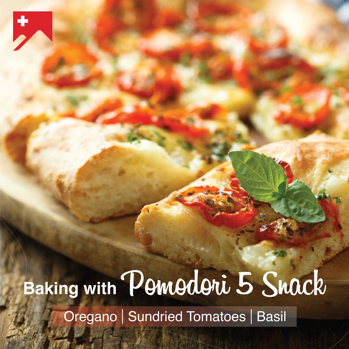 Bring the taste of Italy to your baked goods with SwissBake® Pomodori 5 Snack, a convenient and versatile spice blend with the goodness of sundried tomatoes, basil and oregano!🍅🌿

Visit👉swissbake.in/product/pomodo…

#Swissbake #Pomodori #ItalianFlavour #Italianrecipe