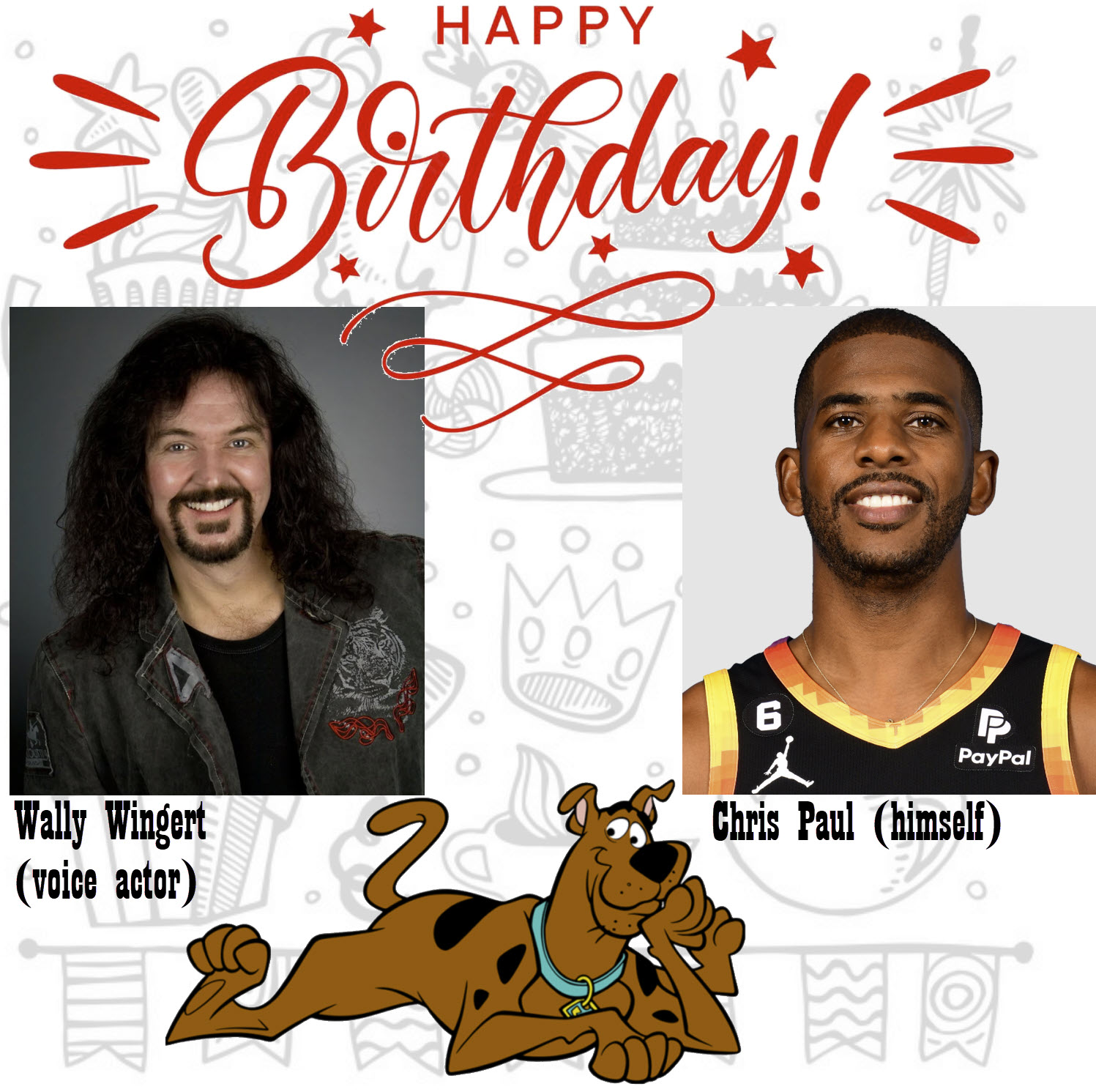 Birthdays - May 6 HAPPY BIRTHDAY Wally Wingert
Chris Paul 