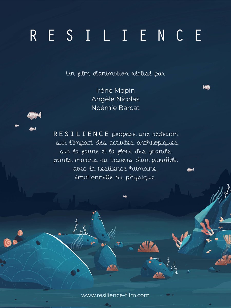 R E S I L I E N C E (@resilience_film) on Twitter photo R E S I L I E N C E est un film court d'animation proposant une reflexion sur la #resilience des #écosystèmes profonds en réponse aux activités anthropiques 🪸
👉 resilience-film.com
📽 Réalisé par <a href="/IreneMopin/">Irène Mopin</a>, Angèle, Noémie
🙏 Produit par <a href="/ENSTABretagne/">ENSTA Bretagne</a> <a href="/ISblue_school/">ISblue</a> R E S I L I E N C E est un film court d'animation proposant une reflexion sur la #resilience des #écosystèmes profonds en réponse aux activités anthropiques 🪸
👉 resilience-film.com
📽 Réalisé par <a href="/IreneMopin/">Irène Mopin</a>, Angèle, Noémie
🙏 Produit par <a href="/ENSTABretagne/">ENSTA Bretagne</a> <a href="/ISblue_school/">ISblue</a>