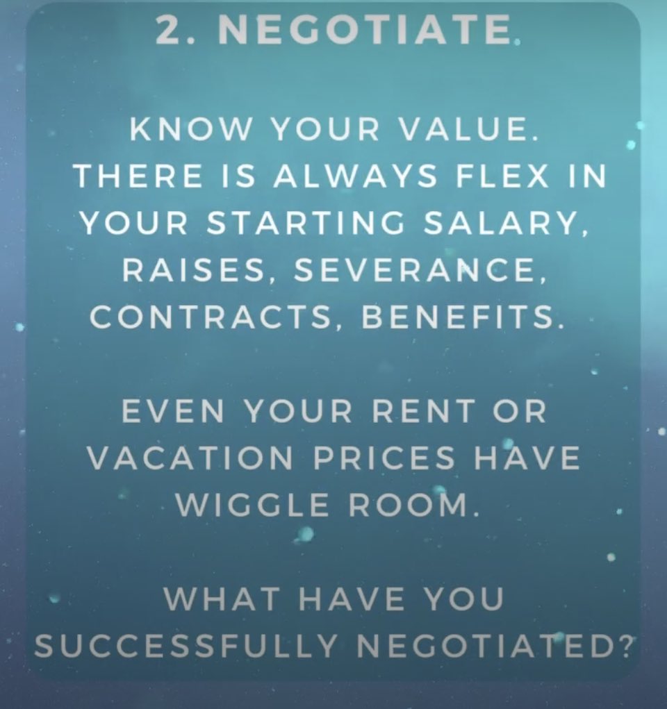 There’s always wiggle room. What have you successfully negotiated? 

#myinspirement #negotiate #notestomyyoungerself