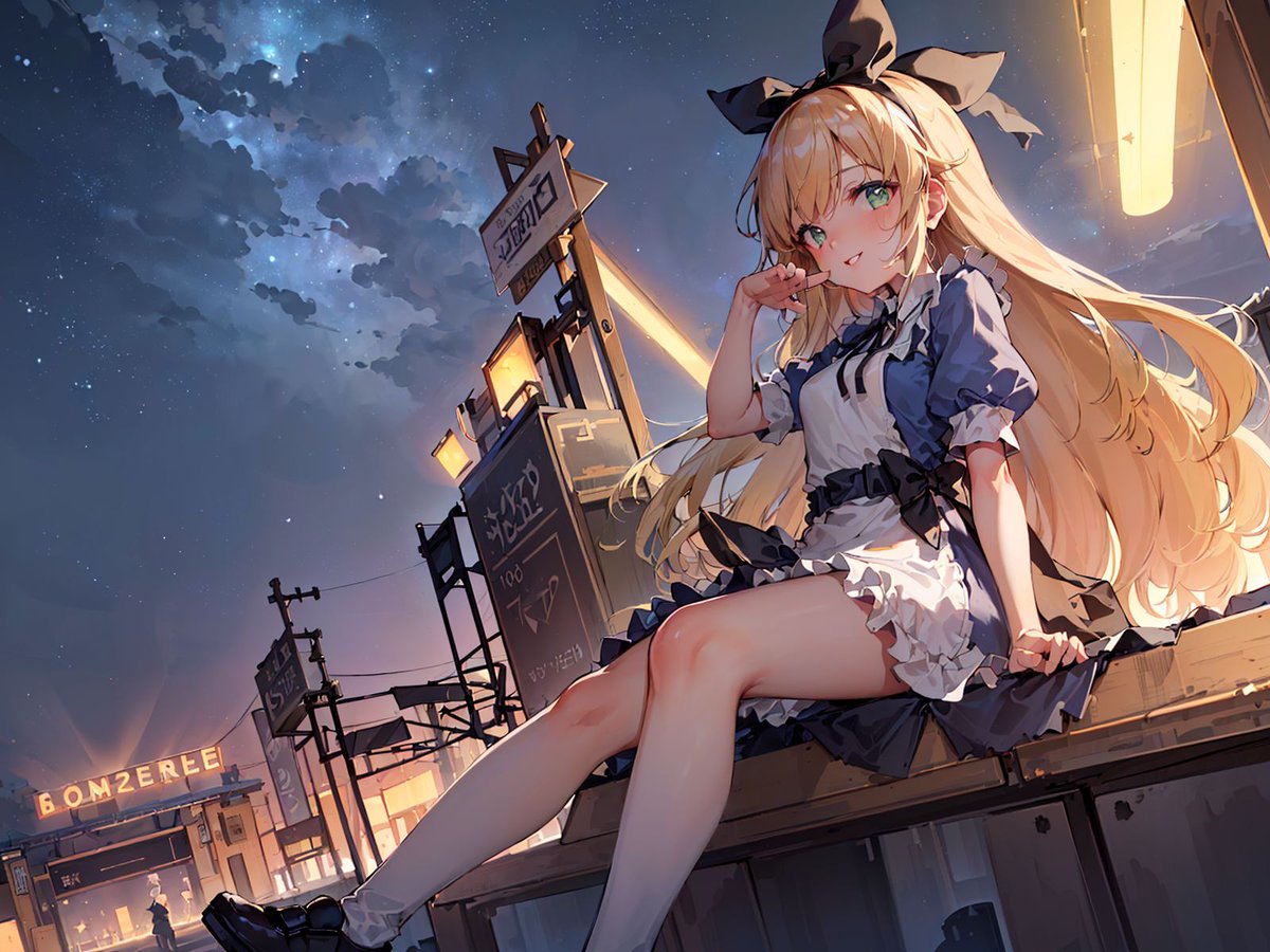 gomenemu3's tweet photo. 有栖ちゃんと星の夜
#AIイラスト #AIart #DefmixV2 https://t.co/r83OnYM5uW