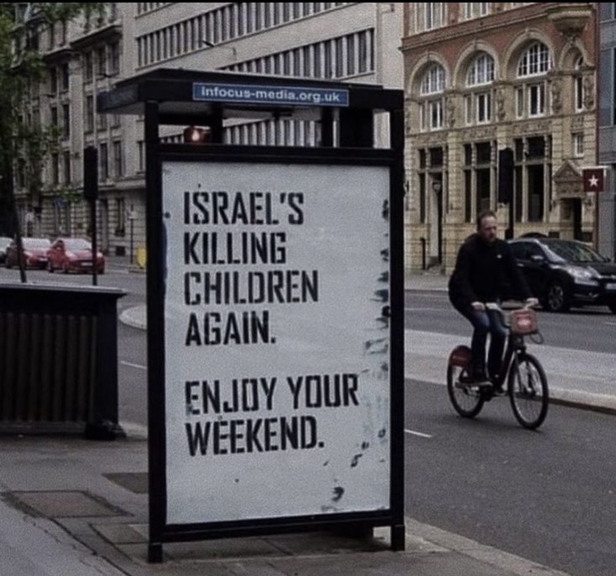 Israël tue à nouveau des enfants.
Profitez de votre week-end.
#FreePalestine 
#NurShams