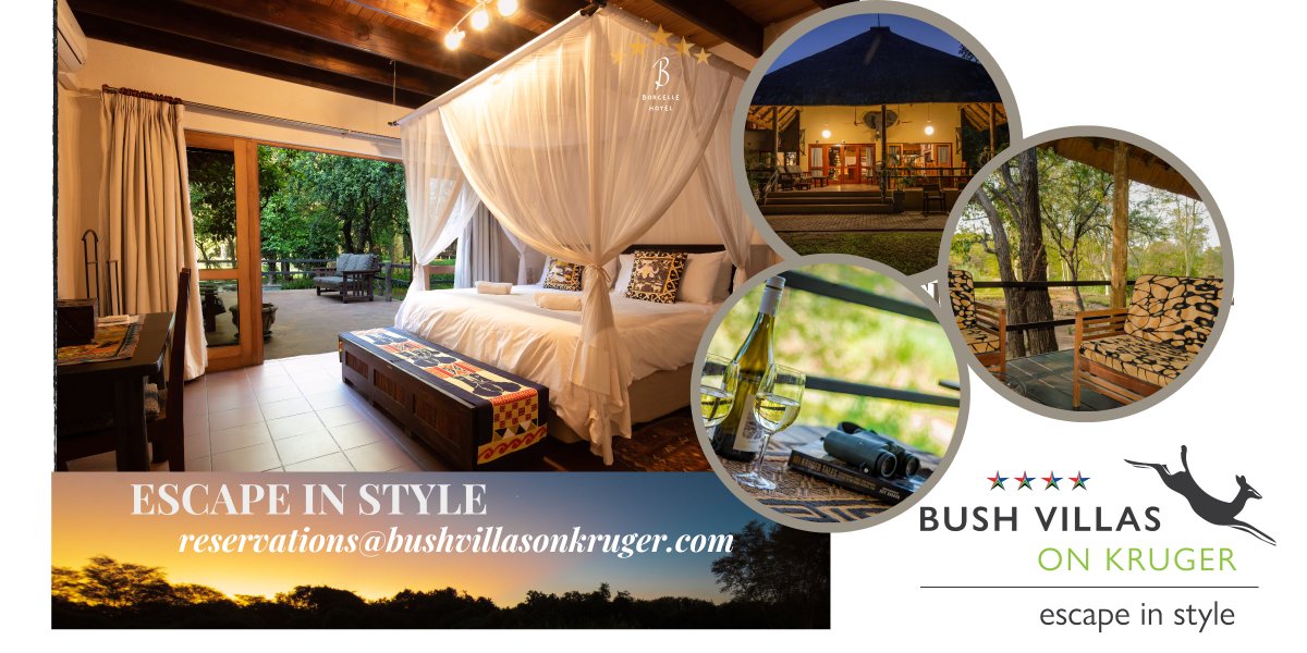 Experience Africa in Style at Bush Villas On Kruger! Only 3km from the Kruger National Park Gate! 

#krugernationalpark #krugerpark #luxuryhotel #luxuryaccomodation #travel #travelsouthafrica #africagetaway #bushvillasonkruger #luxurytravel