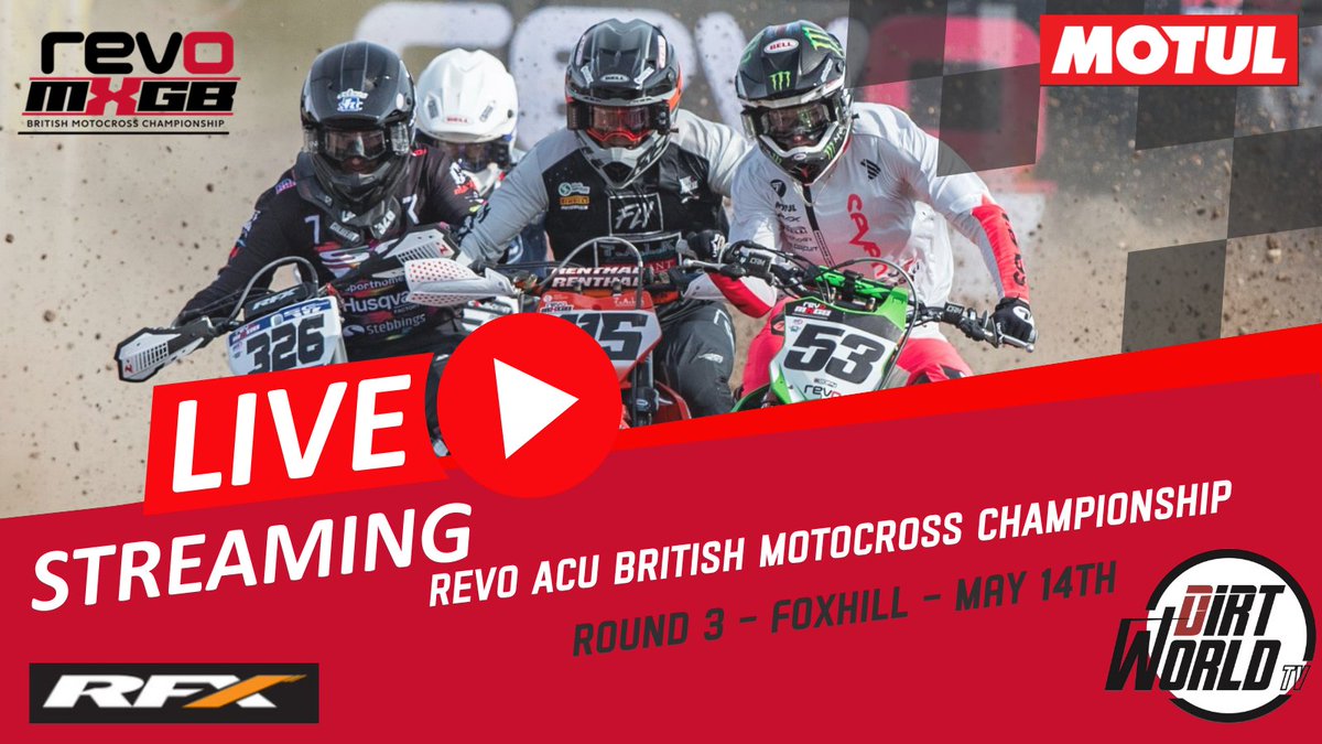 Dirtworld TV to live stream Foxhill on Sunday 14th May

Find out more by clicking the link below 

livemotocross.com/dirtworld-tv-t…

#RevoMXGB #OnlyRevo #MXGB #MXGB2023 #Motocross #Promotocross #ACUMX #RHLActivities