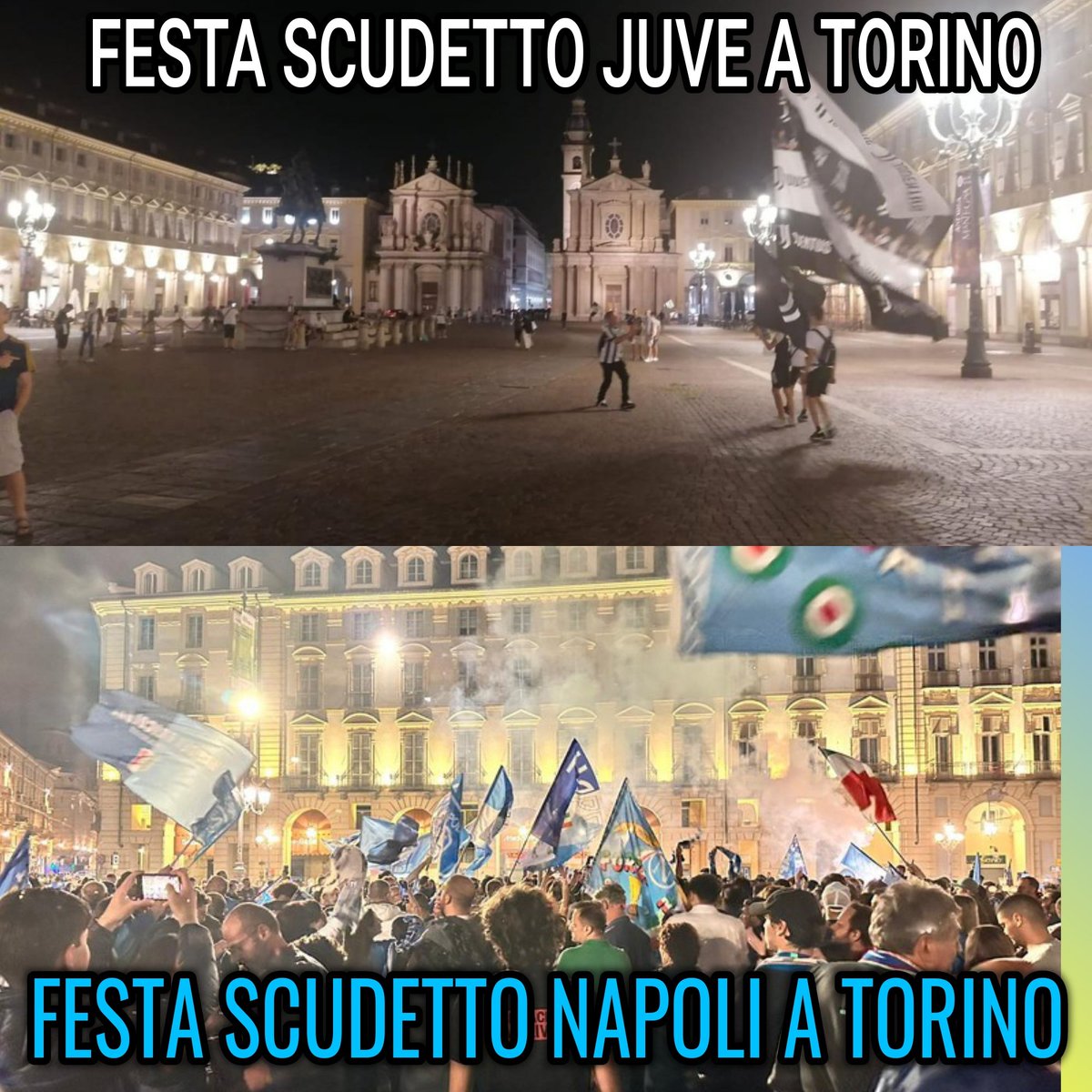 TolliVincenzo's tweet photo. A casa loro... Nota le differenze 😂

#ForzaNapoliSempre #Napul3 #napolicampioneditalia https://t.co/2fah6Jl1ud