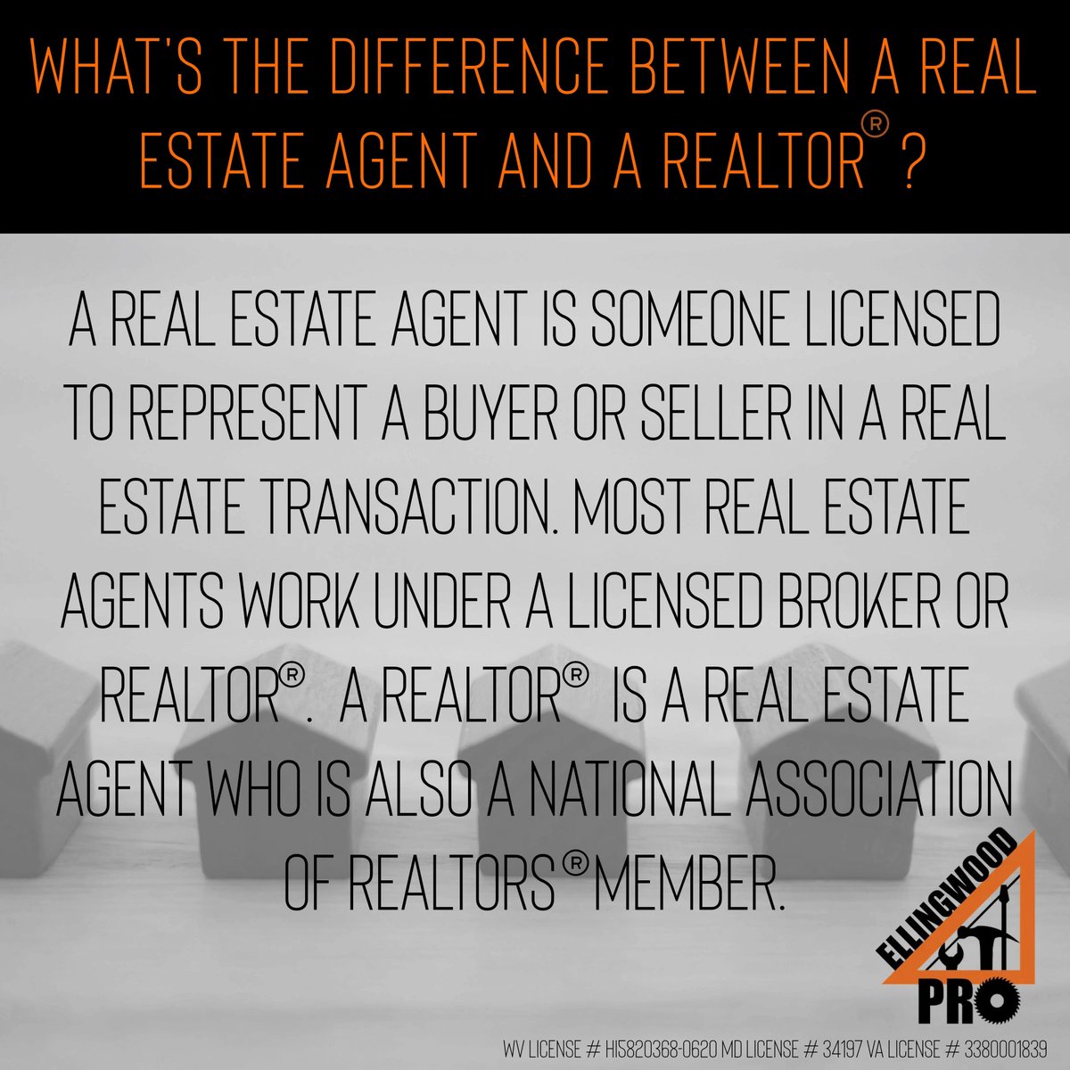 Did you know the difference between a real estate agent and a realtor? 

#inspectb4ubuy #realestateagent #realtor #wvrealestate #mdrealestate #varealestate #buyingandselling #inspector