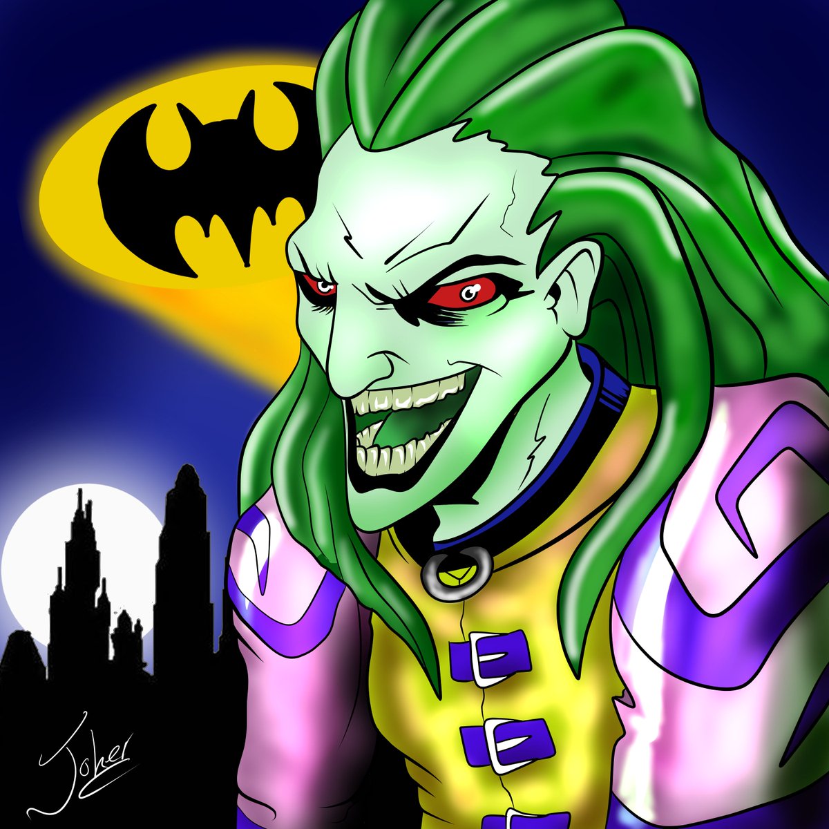 Latest images drawn on Wicked Wednesday the dreaded Skeletor and the hillariously scary Joker!.