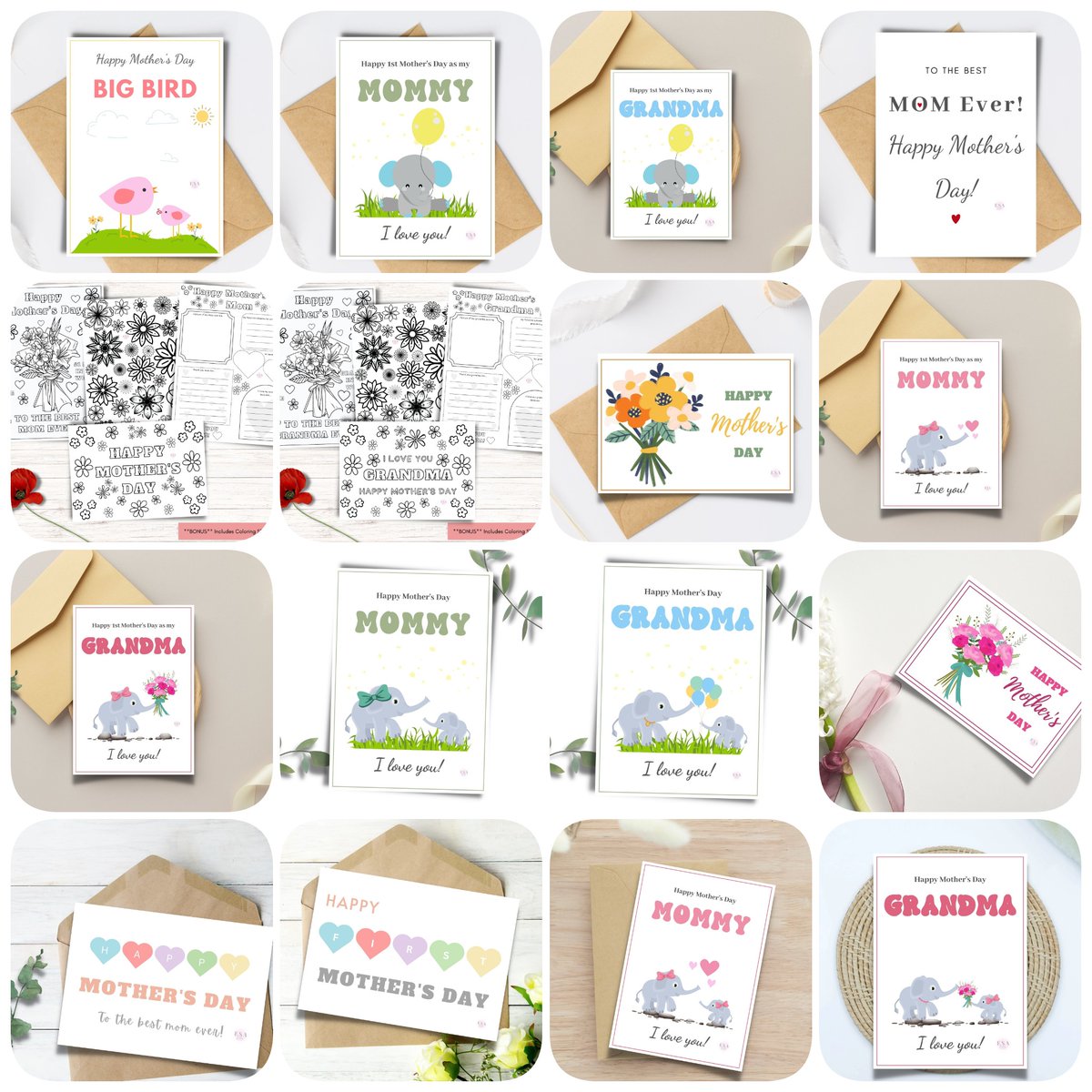 EsaKreates's tweet photo. Are you looking for a Mother's Day card? Mother's Day is fast approaching. Visit my Etsy Shop for these Mother's Day cards. Printable Mother's Day cards. 
https://t.co/GBHG22va7v https://t.co/hWZ15Ko8b7