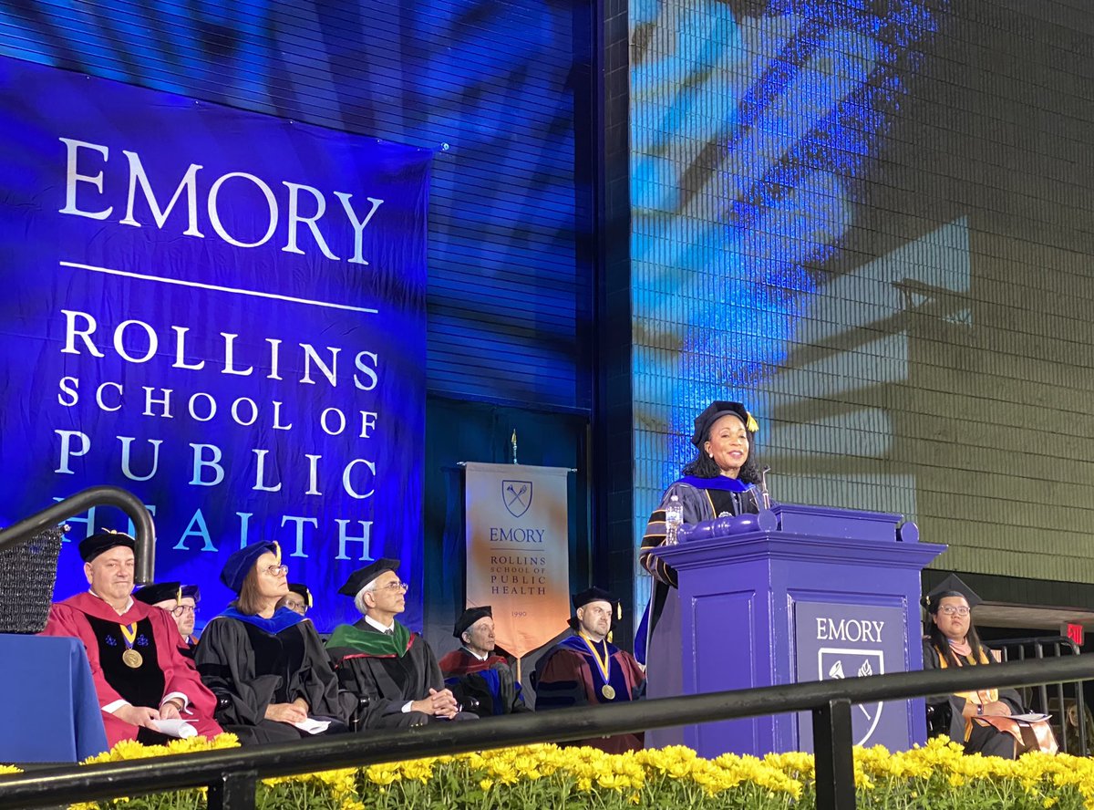 Dr. <a href="/helenegayle/">Helene Gayle</a> is the honored commencement speaker at <a href="/EmoryRollins/">Emory Public Health</a> 2023 graduation. 
“Public Health is grounded in the ideals of equity and social justice. It’s our North Star. 
We believe that health is a right and not a privilege.” <a href="/EmoryUniversity/">Emory University</a> <a href="/EmoryEPI/">Emory Epidemiology</a> <a href="/SpelmanCollege/">Spelman College</a>