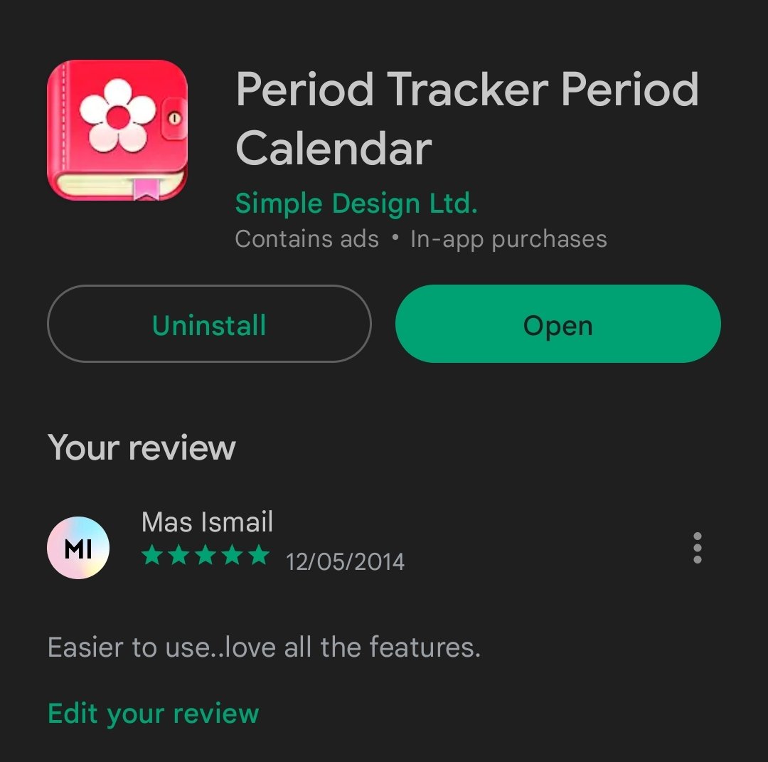 masismailcss's tweet photo. Malam ni nak share 1 apps penting utk anak dara dan mak dara yg nak tahu period korg on time ke x. Atau mcm mana korg nak planned utk TTC mcm saya buat utk my 3rd and my no 4. I'm using this apps since 2013. Dah 10 tahun dah. #ttc #zuriat #cahayamata #kesuburan #tips https://t.co/U6OlvPz7JZ