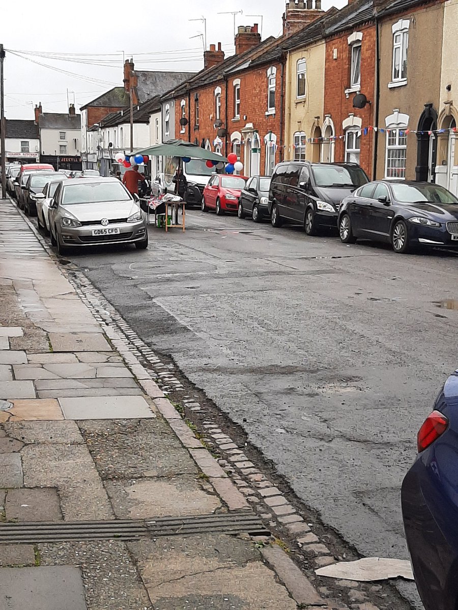 's tweet image. The local Coronation street party is rocking.