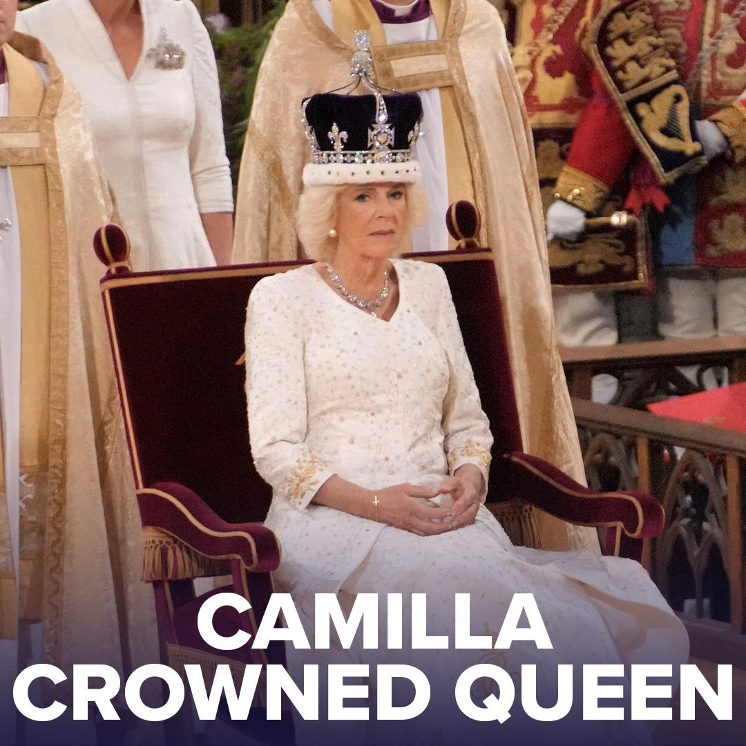 ABC7 News on X: With King Charles III crowned as the U.K.'s new king,  Camilla has been crowned as the Queen of England.   #kingcharlesIII #queencamilla #royalfamily  / X