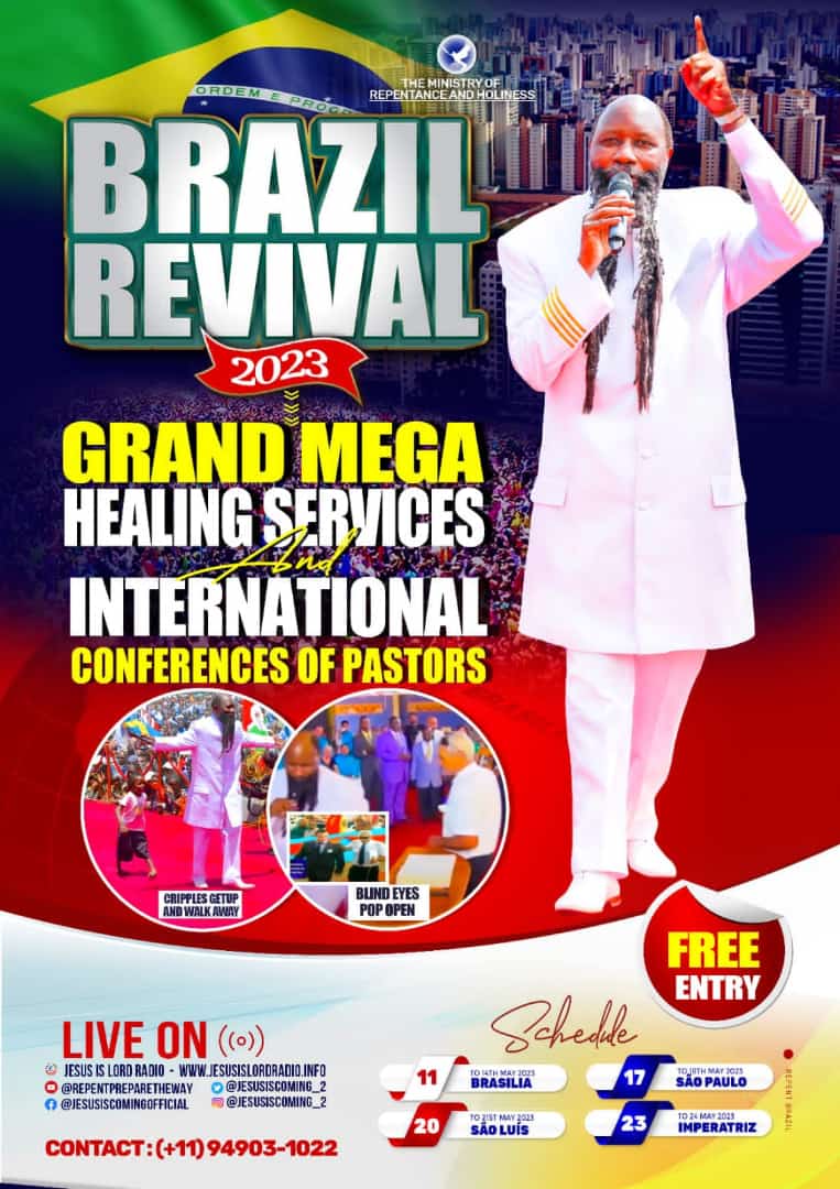 smitholiverjuni's tweet photo. BRAZIL REVIVAL 2023.
Grand MEGA Healing Service and International Pastors Conference.

#WhenRevivalComes Miracles will break out and it will become uncontrollable.
Welcome to Brazil everyone, come and see for yourself the Miracles and Wonders  of JESUS. https://t.co/C6S3uXGyib