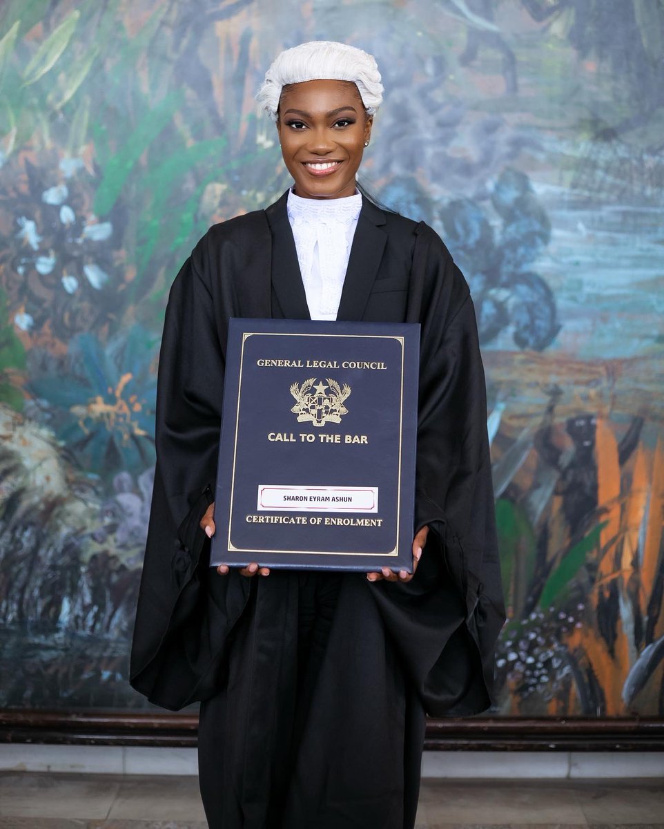 ramiie__'s tweet photo. Sharon Ashun ESQ.

Barrister and Solicitor of the Supreme Court of Ghana⚖️

I DID THAT!🎊🎉 https://t.co/eEbfqlAGnu