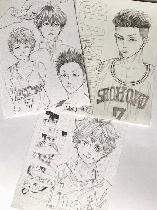 0.3のシャーペンで、陰を付けて下書き完了✏️
水彩絵の具で色を塗る予定です🎨
A5サイズ、300mgの超分厚いカチカチの水彩紙に描いています。
たくさんリツイートやメッセージをありがとうございます🥹全ての人にお返事できずすみません…💦普段はひっそりしてるのでビビッてます💦 