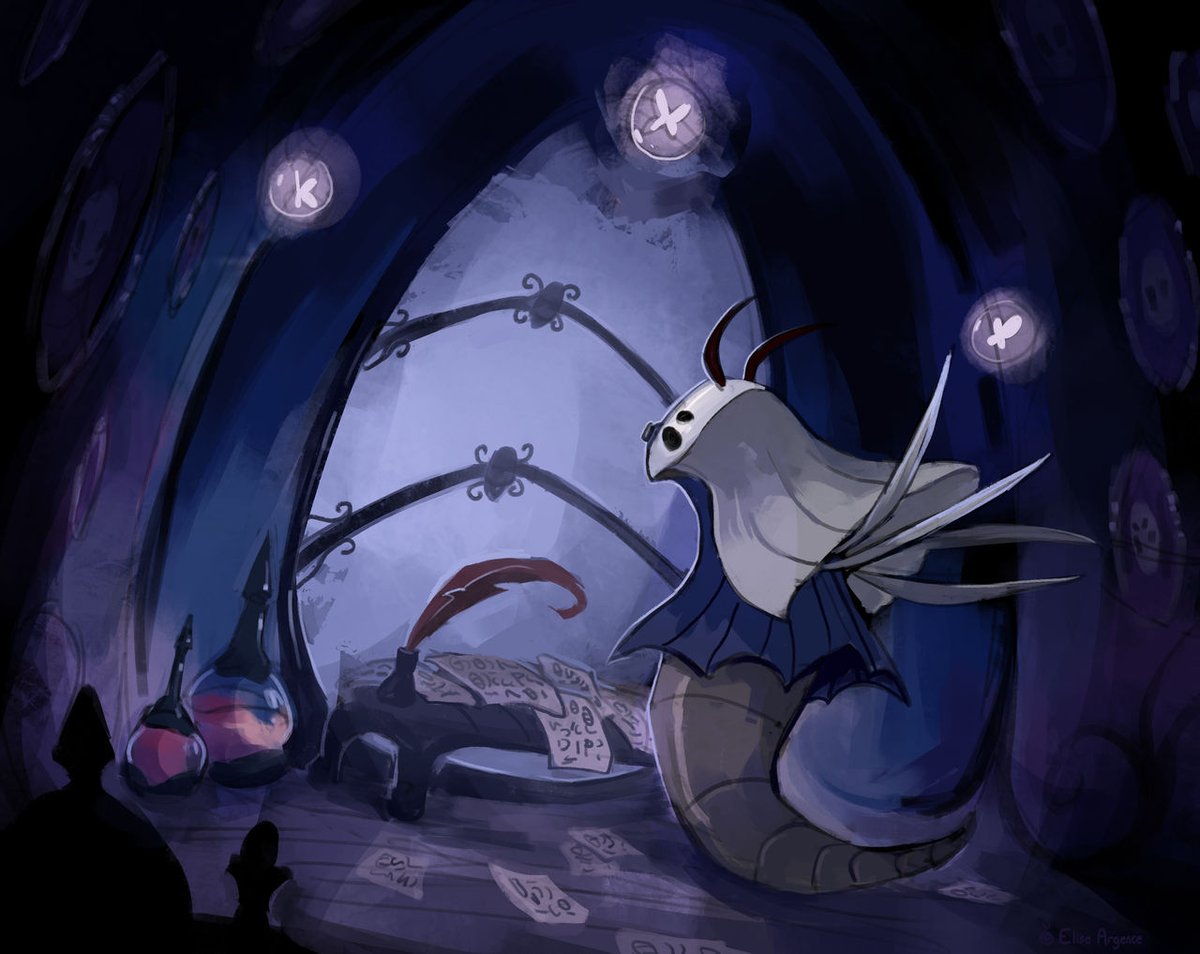 YanYansu5's tweet photo. A great and old erudite from the City of Tears who worked many years with Lurien. She was respected, but not loved.

#hollowknight #illustration #cityoftears #fanart #erudite https://t.co/tH1t8IUldK