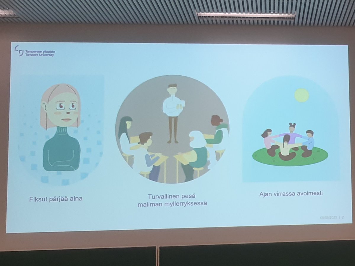 PihlaRa's tweet photo. @PaiviNilivaara väitöksessä hahmottuu kolme mahdollista skenaariota peruskoulun tulevaisuudesta. Tämä väitös saisi kantautua hallitusohjelmaa tekevien tietoon. Myös erittäin selkeästi kirjoitettu väitöskirja. Voi kumpa osaisin itsekin sitten olla yhtä selkeä. 

@TampereUni_EDU https://t.co/x3OKYqj7ar