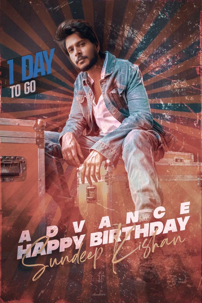 adisha200927's tweet photo. Wishing One of Finest and most
hardworking actor's who always stands out
for his unique style of scripts selection and
his great heart @sundeepkishan A Very
Happy Birthday In Advance
Best wishes for all your future endeavours
#SundeepKishanBDayMonth https://t.co/ywVc02f2NI
