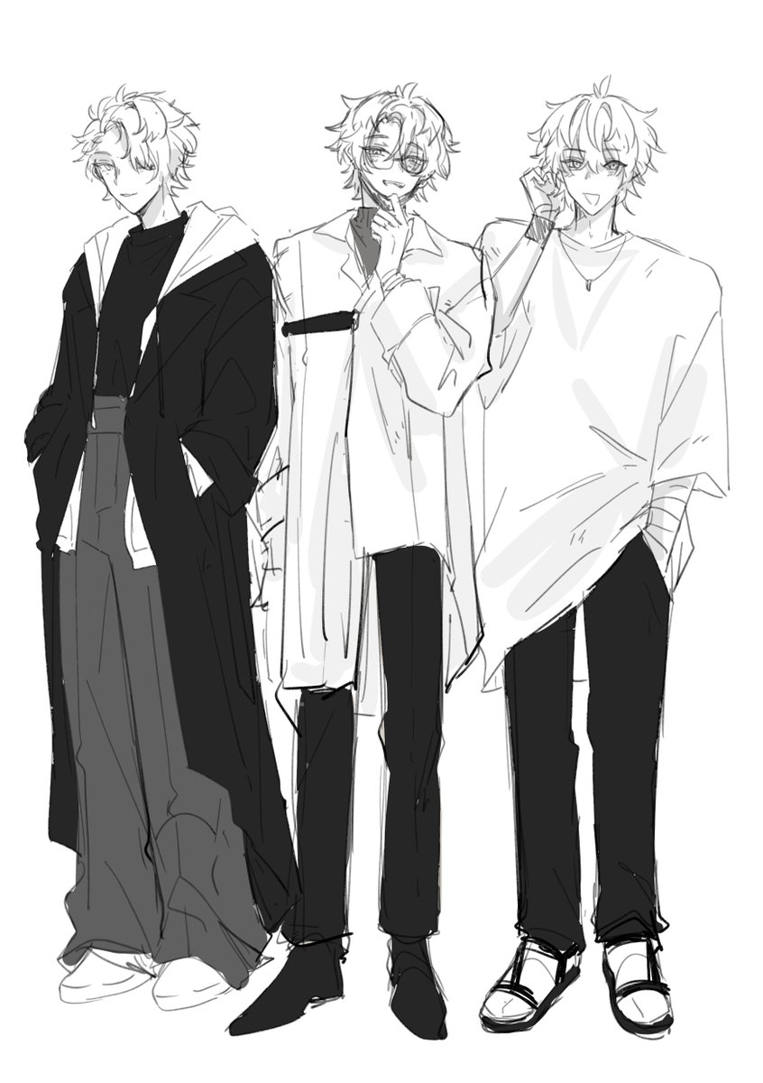 watanuki_eln's tweet photo. (หย่อนชุดไปรเวทบ้างฮะ ไม่ค่อยแต่งตัวเยอะ เสื้อผ้าเดิมๆซ้ำๆใส่วนขาวเทาดำ แต่ชอบเซ็ตผมๆๆๆ) https://t.co/TnTTcQV7hQ
