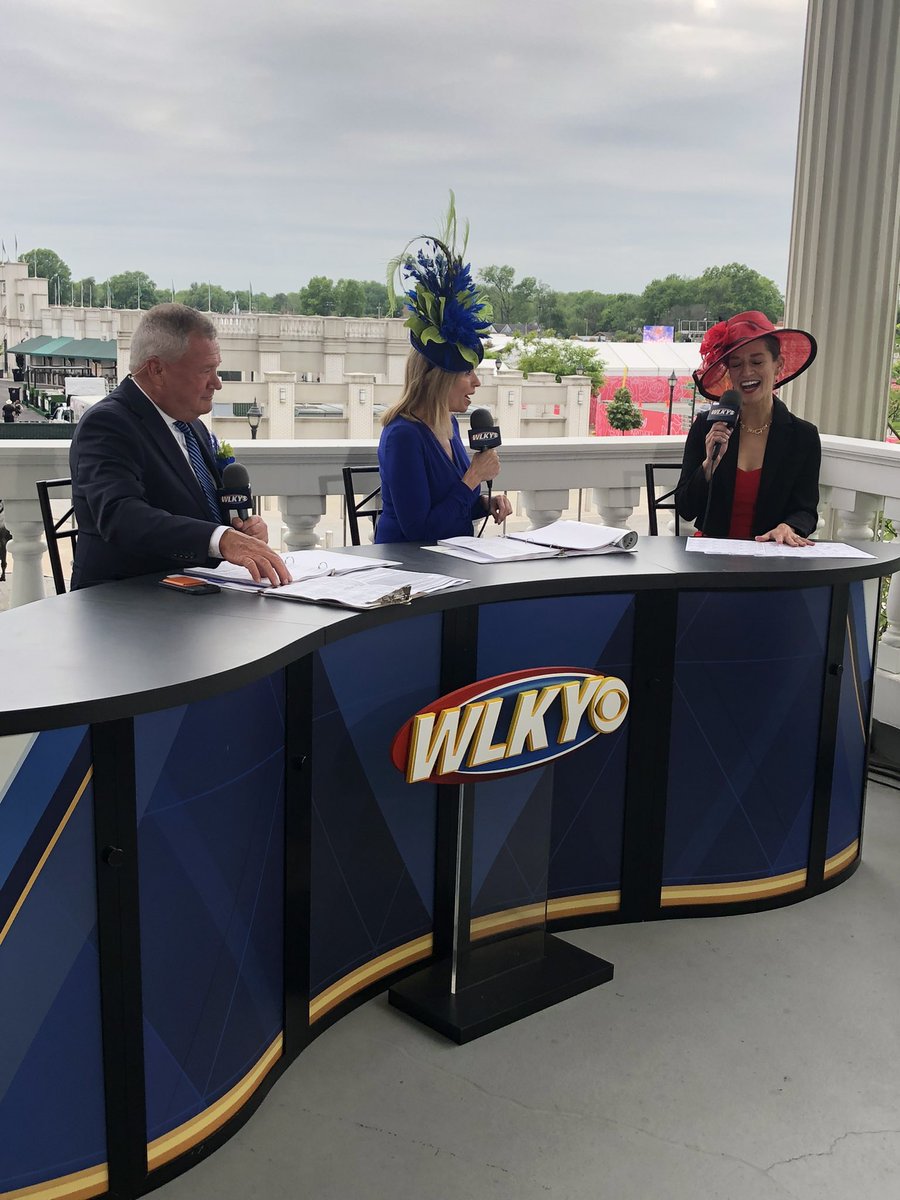 Knocking out the derby coverage this morning with <a href="/WLKYVickiDortch/">Vicki Dortch</a> and @FredCowgillWLKY. #KentuckyDerby2023