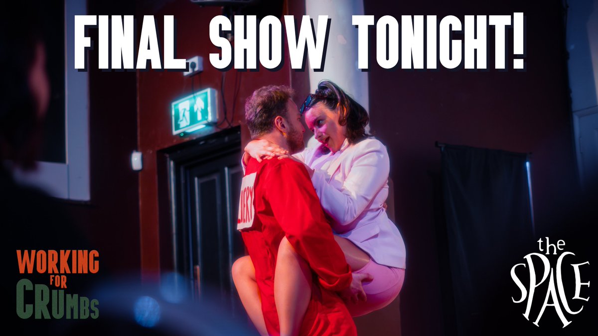 ONE PERFORMANCE REMAINING 📣 ‼️

You have ONE CHANCE LEFT to see this Offies-Nominated show 1️⃣

Saturday 6th May - 7:30pm - The Space Theatre, Isle of Dogs 

Book for tonight: space.org.uk/event/working-…

🍪🍪🍪