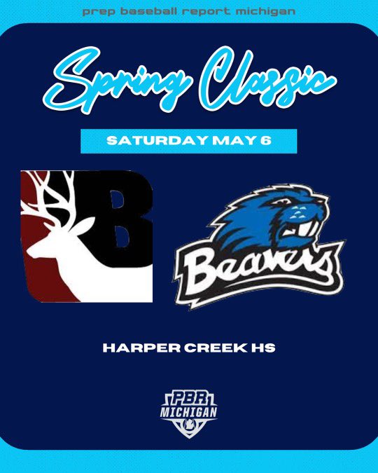 PrepBaseMIScout's tweet photo. PBR is on its way to Harper Creek HS today as they host the Bucks of Buchannan!

👀⚾️ See thread below for highlights and reports 👇🏼 https://t.co/SXuRKQfWqD