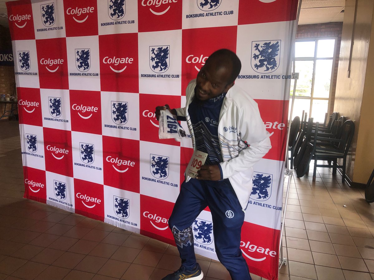 billysigudla's tweet image. #RaceNumber collection before #raceday : At Boksburg  
@Colgate

   race. #colgaterace #32km 
@eskomathleticsc
  met 
@Walter_Lethu
 the international elite runner 🏃‍♂️. I was so excited to finally met this legendary #runner  #colgaterace2023