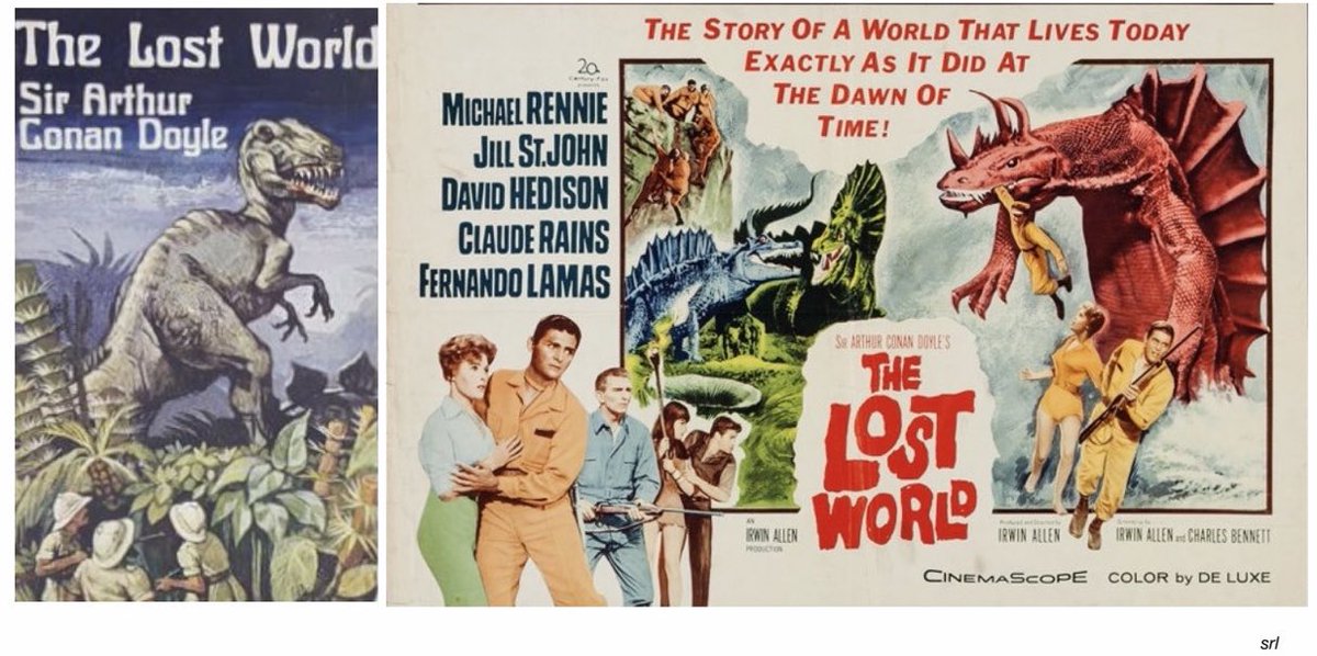 SaveRedlandLibr's tweet photo. 2:40pm TODAY on @TalkingPicsTV
The 1960 #Fantasy #Adventure film🎥 “The Lost World” directed by #IrwinAllen & co-written with #CharlesBennett
Based on #SirArthurConanDoyle’s 1912 novel📖
🌟#MichaelRennie #JillStJohn #DavidHedison #ClaudeRains #FernandoLamas https://t.co/YHwW1fyUxq