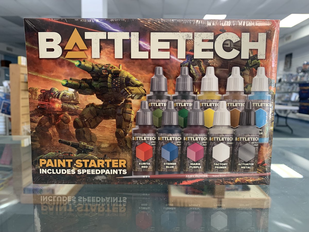 Dream_Wizards's tweet photo. The Battletech novels for the Blood of Kerensky trilogy and a Army Painter Battletech paint starter is now in stock at Dream Wizards. #battletech https://t.co/XVS3kDtcGH