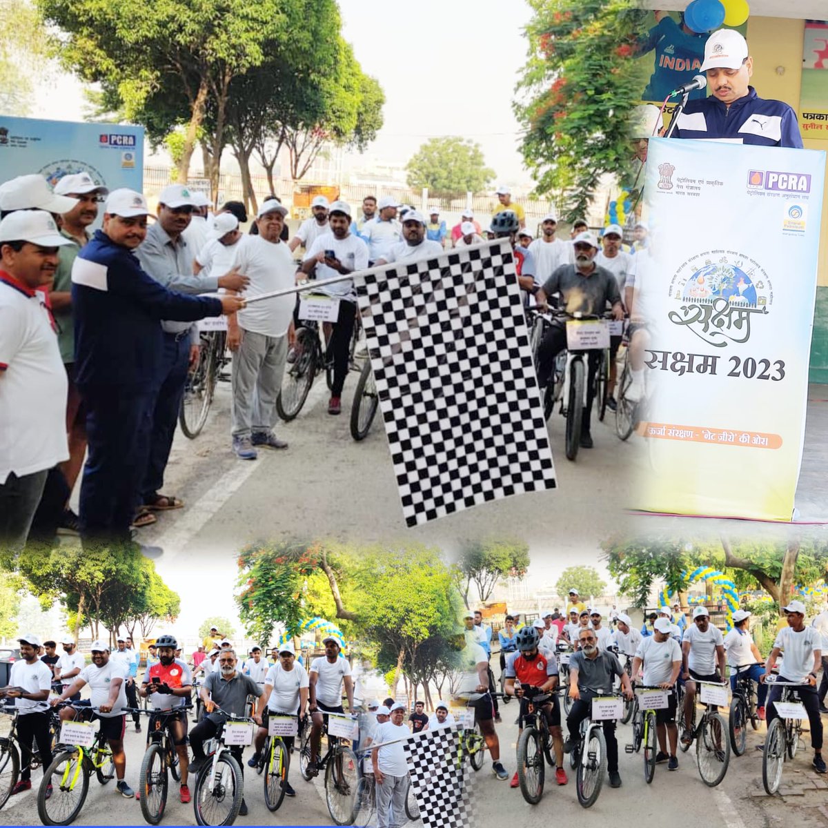 #SAKSHAM 2023* _CYCLOTHON 
 Under #MoPNG*, which is a mass awareness drive seeking citizens of India to participate in fuel conservation for health and environment protection conducted by Bareilly Retail Territory
<a href="/BPCLimited/">Bharat Petroleum</a> <a href="/BPCLRetail/">BPCL Energy Stations</a>