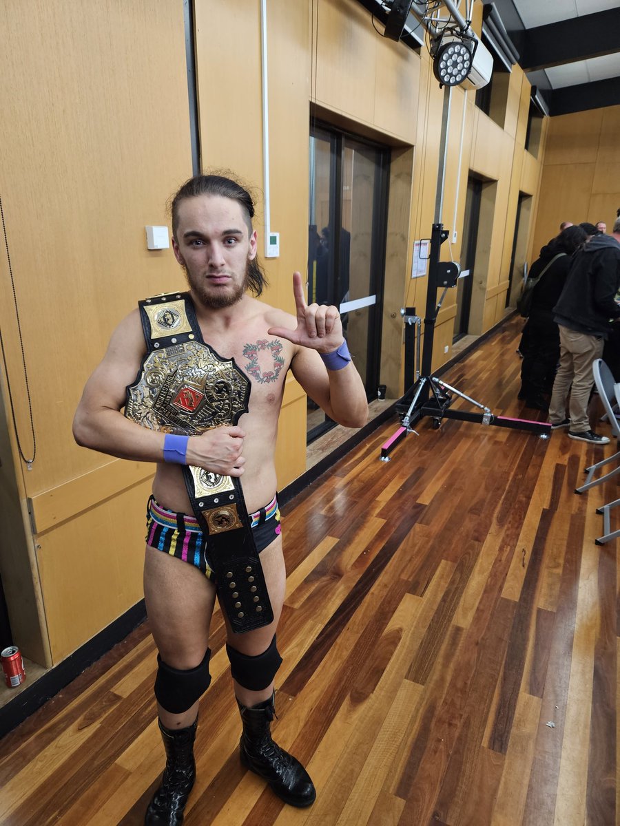 AdrenalinePW's tweet photo. #ANDNEW APW World Heavyweight Champion @BroderickMMc
#APWBattle2 https://t.co/lTM6ZRZeex