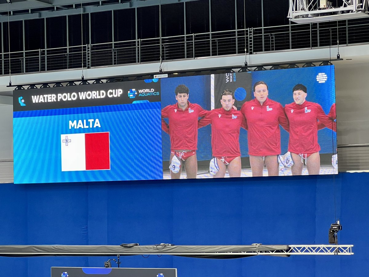 vx64's tweet photo. Second day of World Aquatics Waterpolo World Cup in Berlin. Proud to be with the π²πΉ Team. #ASAMalta #waterpolo #Berlin @maltaingermany https://t.co/7QVSpvsvDm